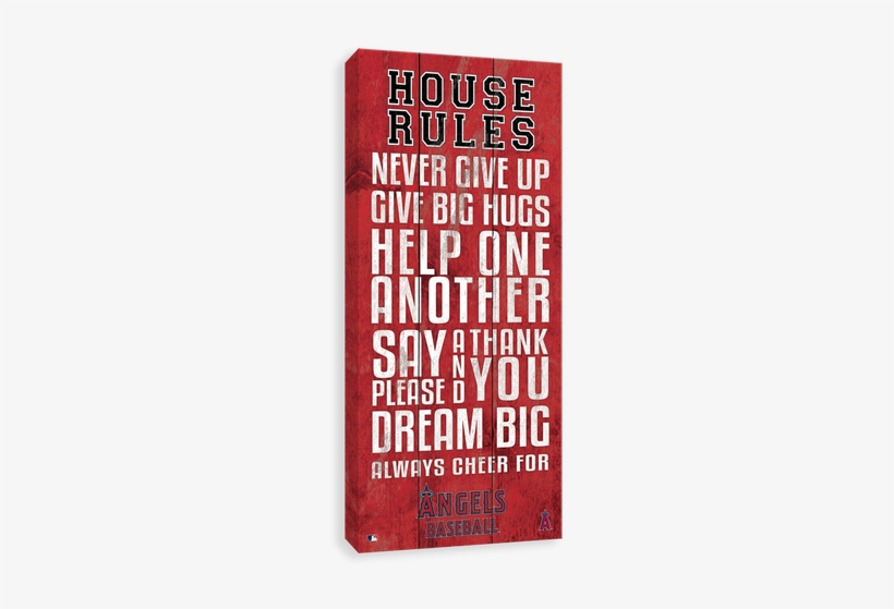 Los Angeles Angels House Rules - Los Canvases By Scoreart - Los Angeles Dodgers House, transparent png