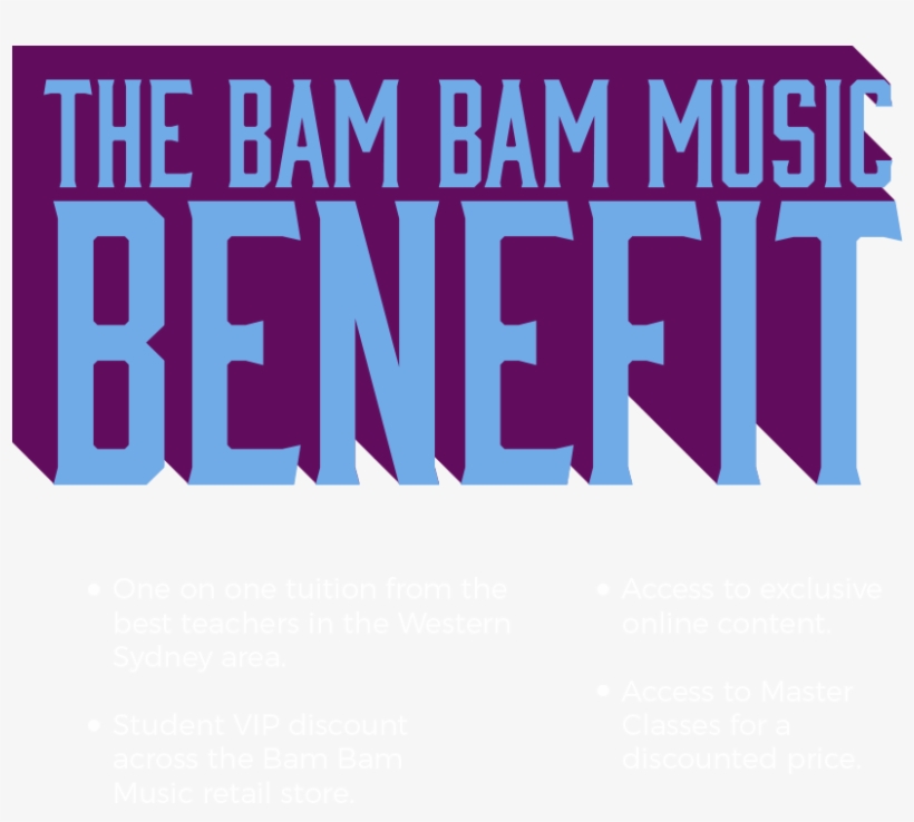 Why Choose To Learn At The Bam Bam Music School - Poster, transparent png