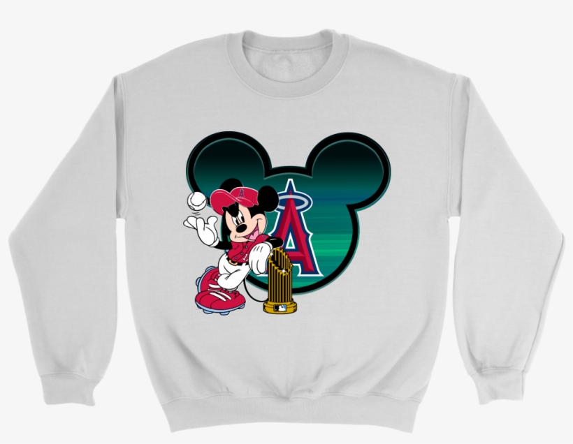 Mlb Los Angeles Angels Mickey Mouse Baseball Disney - Wall Decal: Mickey Mouse Phillies, 114x97cm., transparent png