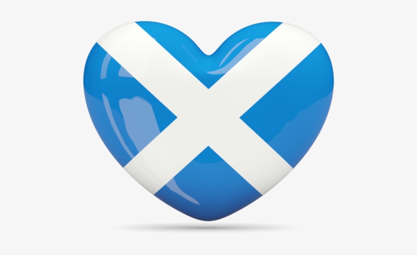 Scotland On Emaze - Scotland Flag In A Heart, transparent png