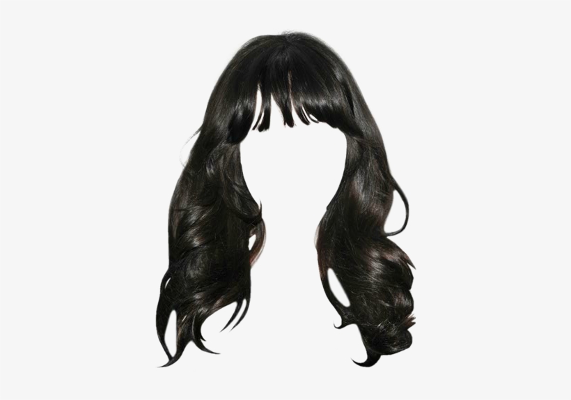 Zooey Deschanel Long Wavy Casual Hairstyle With Blunt - Lace Wig, transparent png