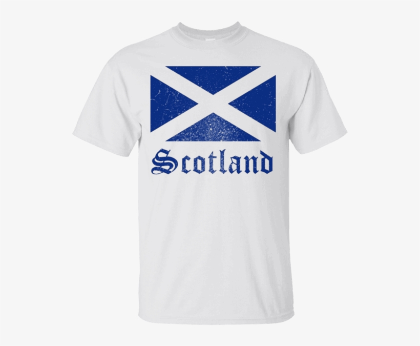 Distressed Scottish Flag Scotland National Pride T-shirt - Aberdeen Standard Investments Scottish Open, transparent png