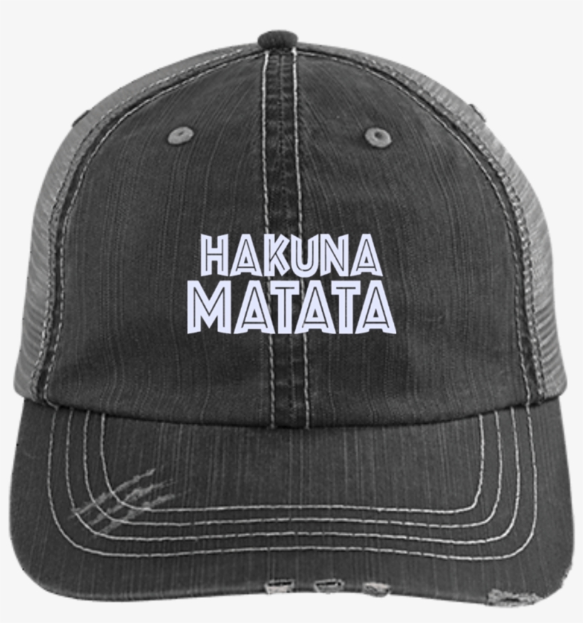 Hakuna Matata 6990 Distressed Unstructured Trucker - Mom Squad - Volleyball - Distressed Unstructured Trucker, transparent png