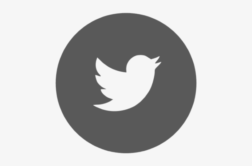 Social Media Icons - Twitter Black Circle Icon, transparent png