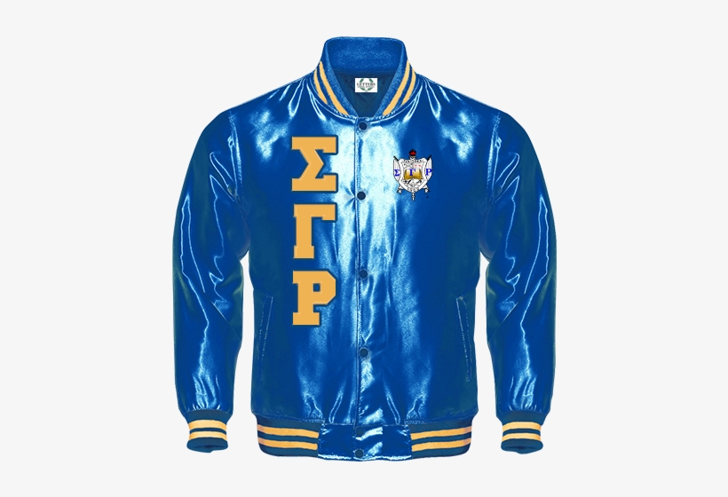 Sigma Gamma Rho Satin Baseball Bomber Jacket - Sgrho, transparent png