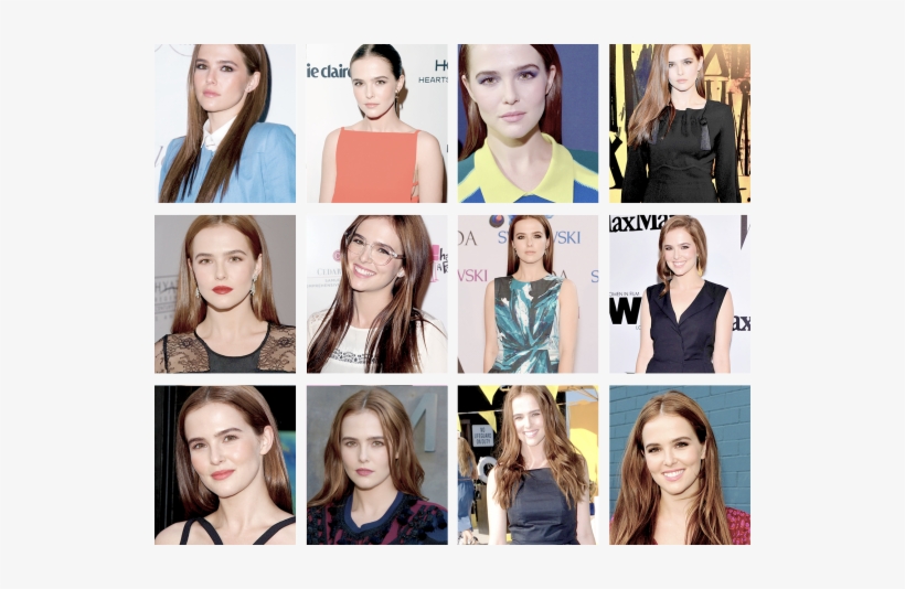 Zoey Deutch - Collage, transparent png