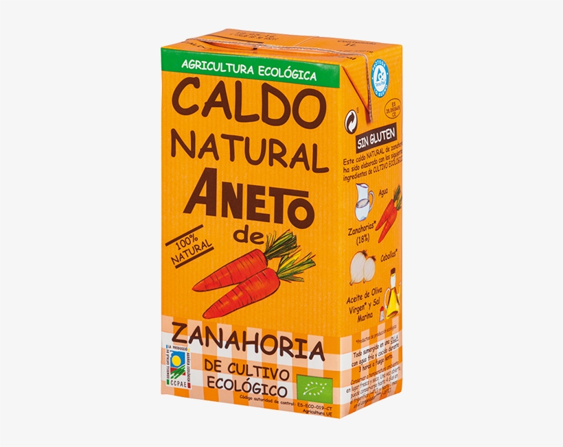 Caldo Natural De Zanahoria Ecológica - Aneto Vegetable Broth Bio 1 L 1 L, transparent png