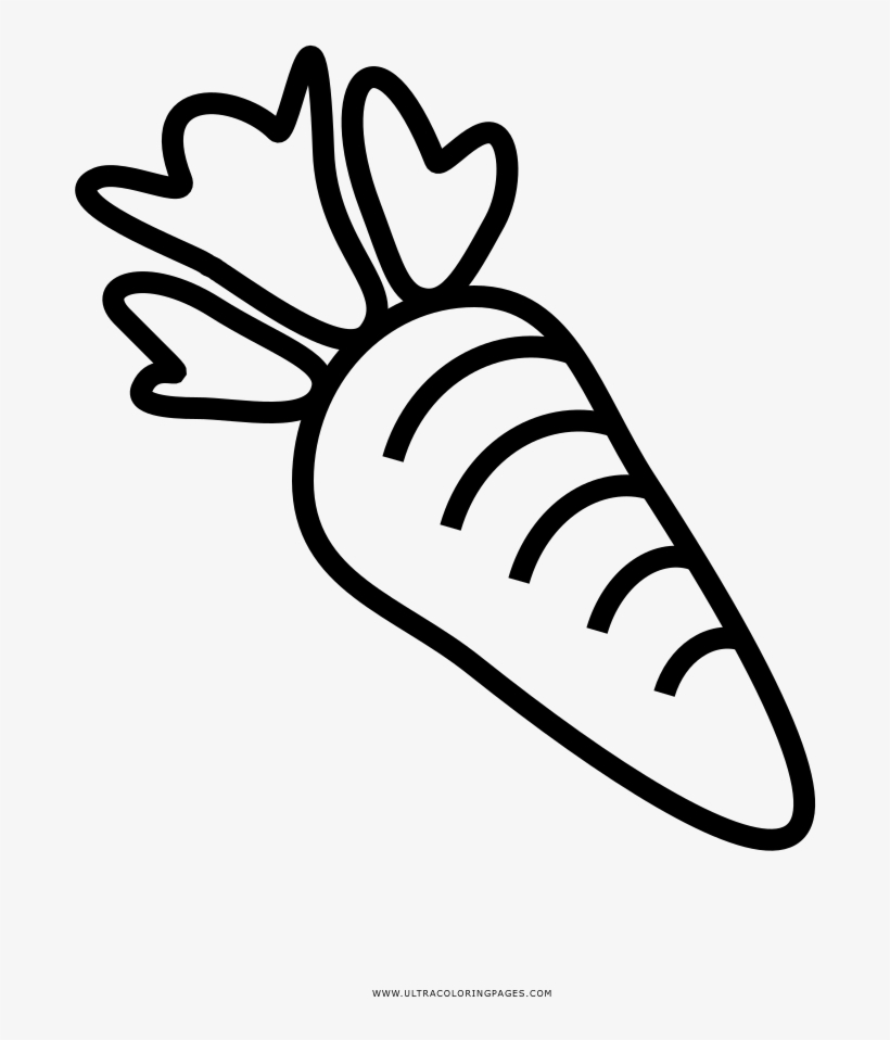 Carrot Coloring Page - Drawing, transparent png