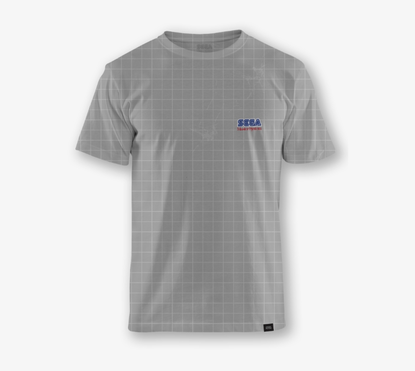 Camiseta Cinza Sega Master System® Logo - Active Shirt, transparent png