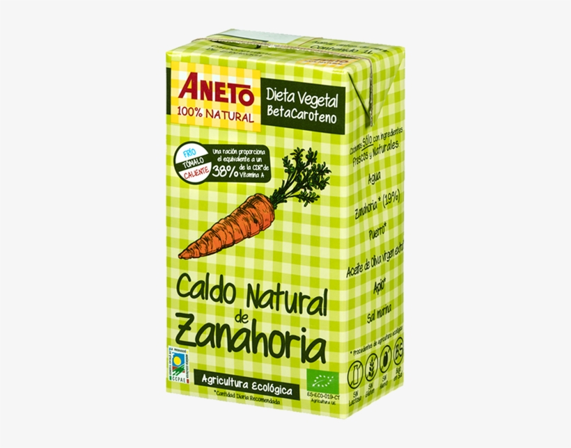 Caldo Natural De Zanahoria Ecológica Betacaroteno - Aneto Artichoke Broth Bio 1 L 1 L, transparent png