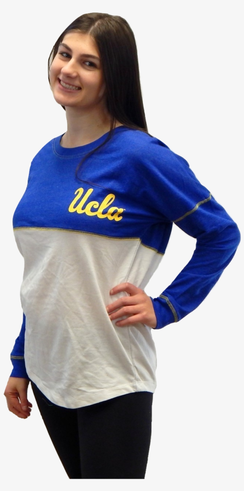 Ucla Bruins Officially Licensed Logo Junior Fit Drop - T-shirt, transparent png