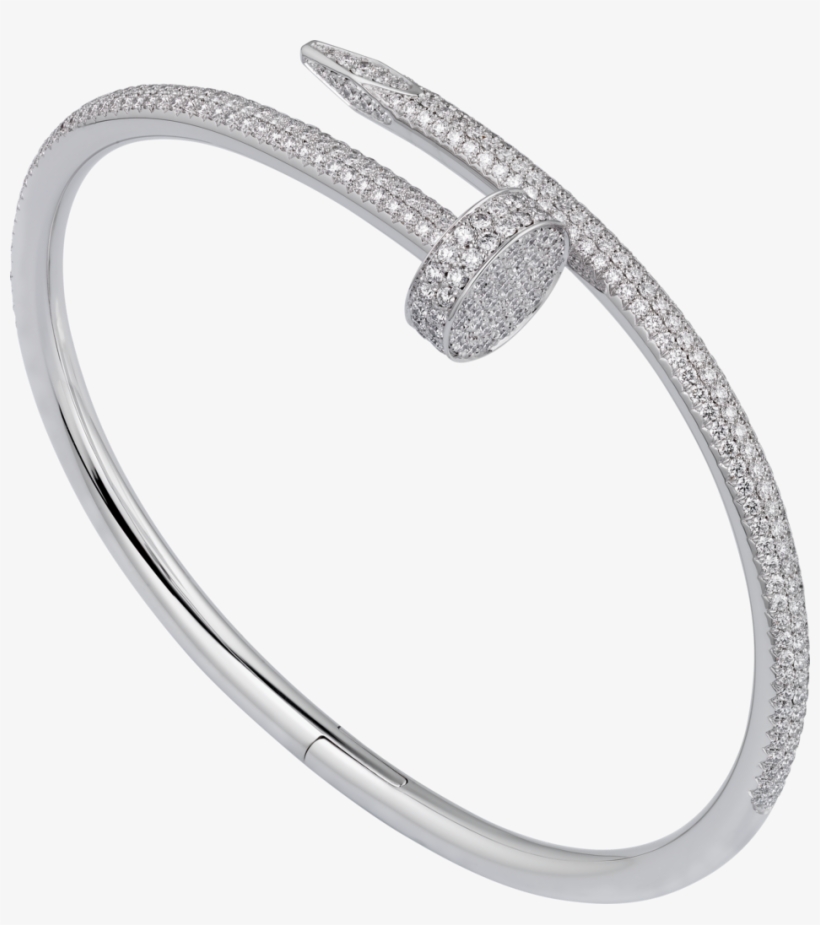 Pulsera Juste Un Clouoro Blanco, Diamantes - Cartier Juste Un Clou Full Diamond, transparent png