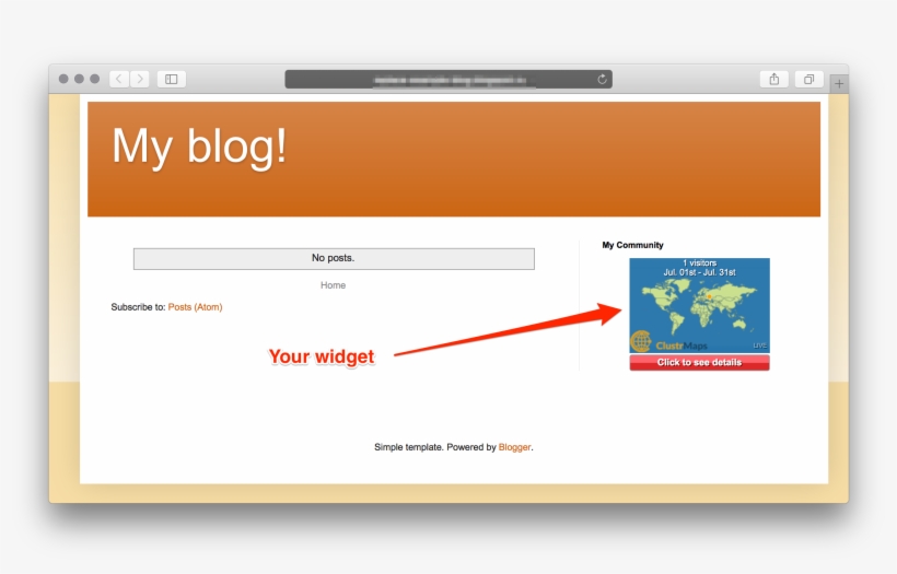 Clustrmaps Widget Integrated With Blogger - Loft Art: Peragine's Black Map World, 137x183in., transparent png