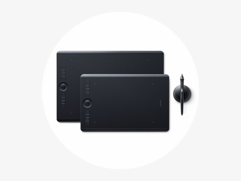 Intuos Pro Circle - Wacom Intuos Pro M (black), transparent png