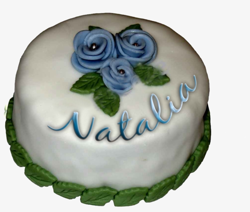 Rosaazulnatalia - Torta Con Nombre Natalia, transparent png