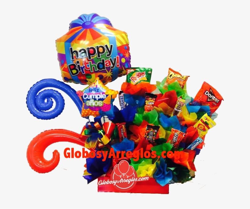 Arreglo De Globos Grande Birthday Regalo Para Hombre - Kaleidoscope Happy Birthday Gift Box Shape Foil Mylar, transparent png