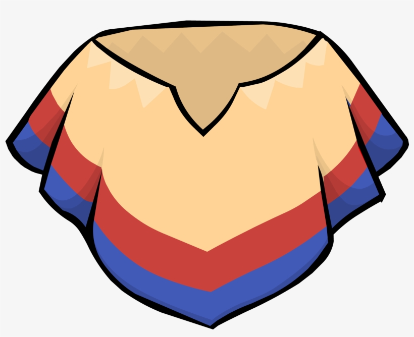 Saturated Poncho - Poncho Clipart, transparent png