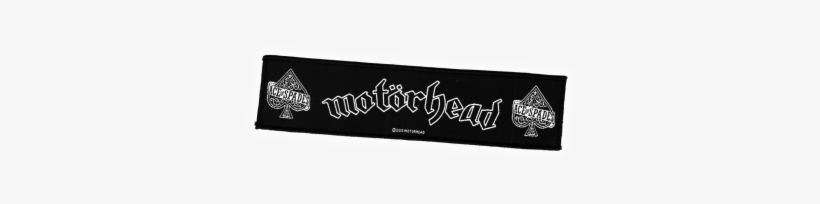 Motörhead - Large Black Mens Motorhead Ace Of Spades Woven Patch, transparent png