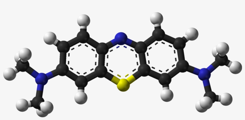 Methylene Blue Ox 3d Balls - Methylene Blue 3d Structure, transparent png