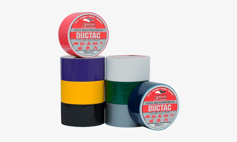 Cinta Multipropósito Ductac - Cinta Duct Tape Tacsa, transparent png