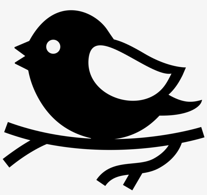 Bird Icon Png - Bird On Branch Icon, transparent png