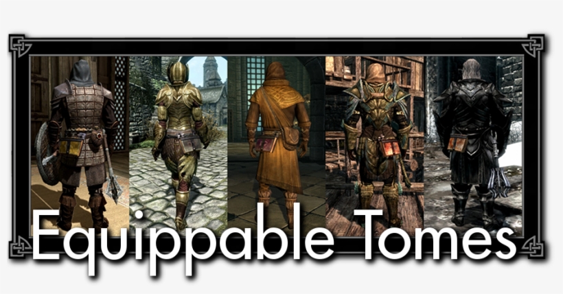 Equippable Tomes Is A Mod That Adds Books That Can - Skyrim Mage Accessories Mod, transparent png