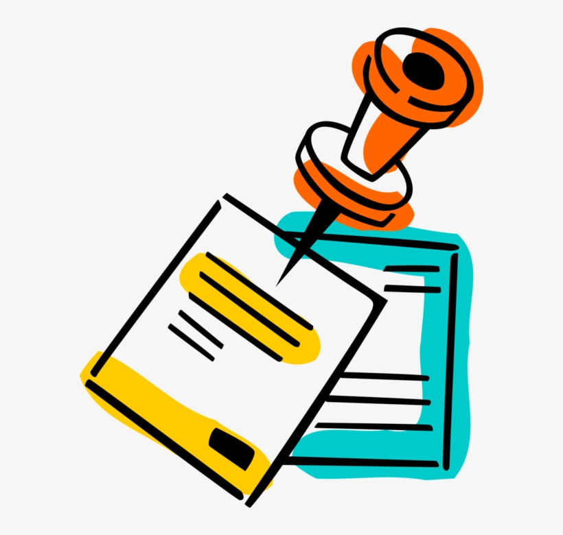 Vector Illustration Of Message Bulletin Board Or Noticeboard Bulletin