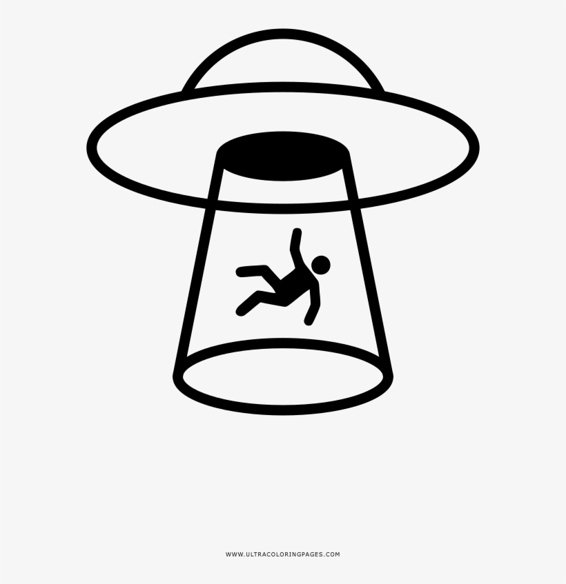 Ufo Coloring Page - Nave Espacial Desenho Png, transparent png
