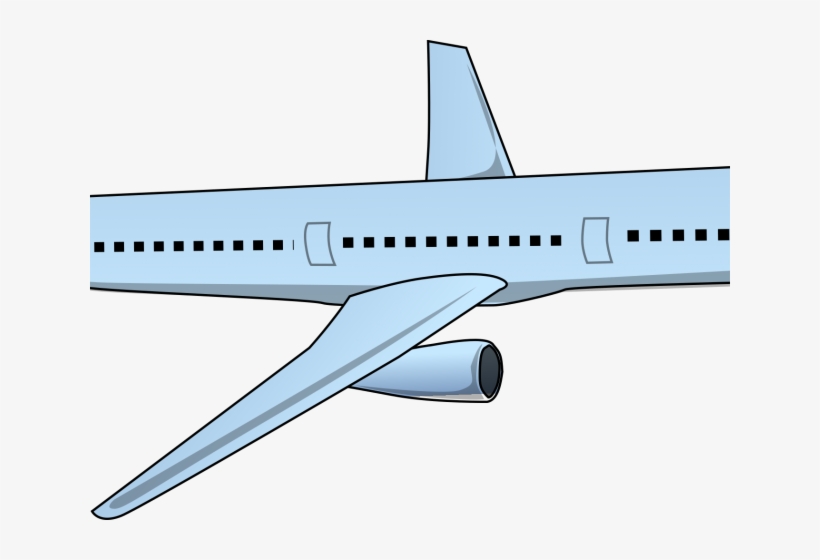 Plane Clipart Commercial Airplane - Airplane Flying Clipart Png, transparent png