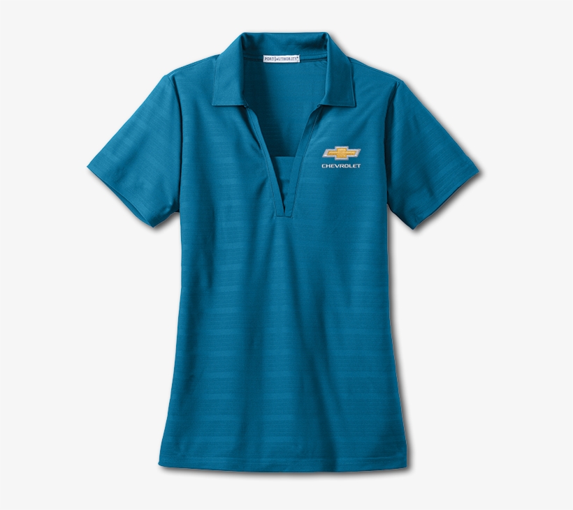 Ladies Horizontal Texture Polo Blue - Active Shirt, transparent png