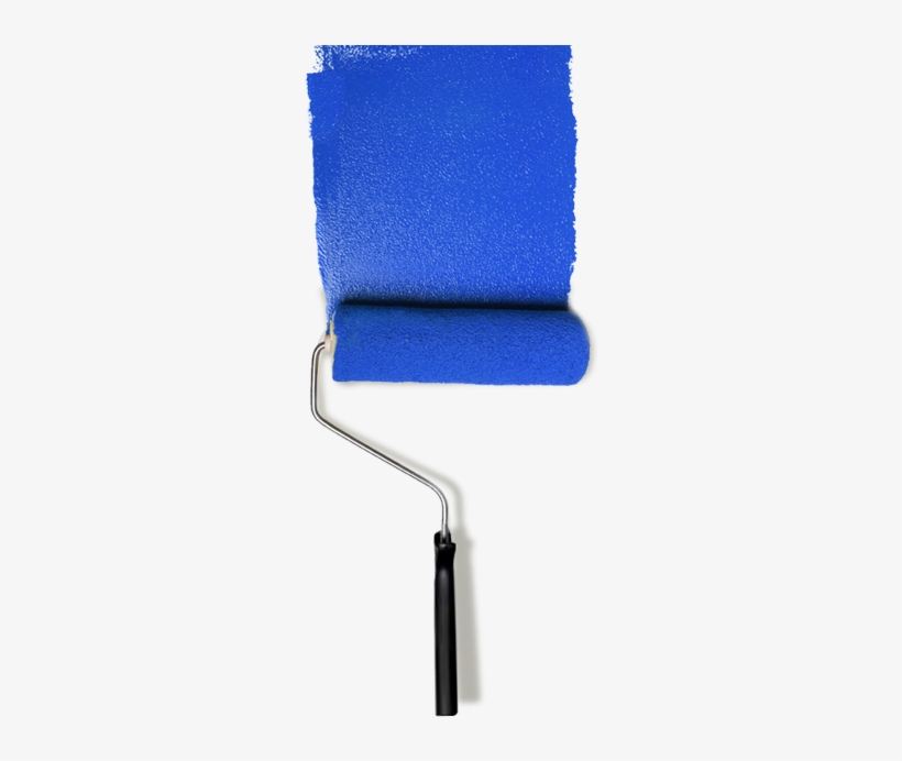 Paint Roller Png - Paint Roller Blue Png - 286x642 PNG Download - PNGkit