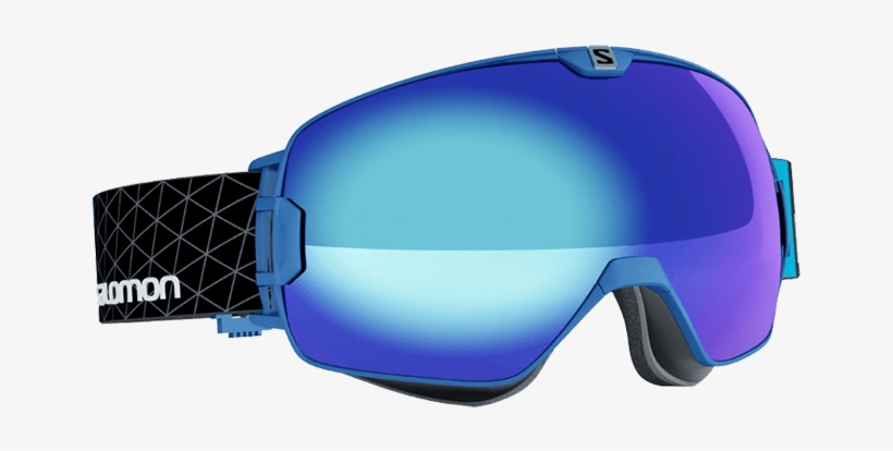 Ski-glasses - Salomon Xmax Blue+xtra Lens Asian Fit Goggles, transparent png