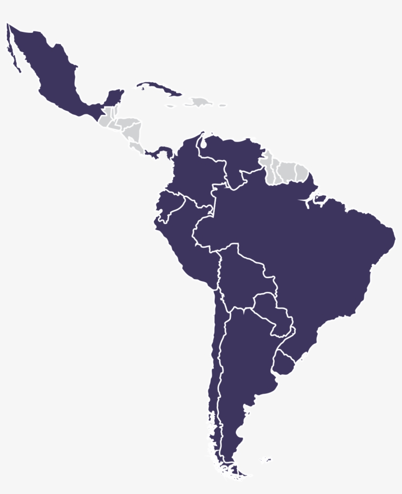 America Latina Mapa Png - Latin American Integration Association, transparent png