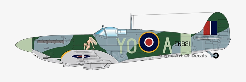 Although Not Ususally Conisdered The "main" Subject - Spitfire With Nose Art, transparent png