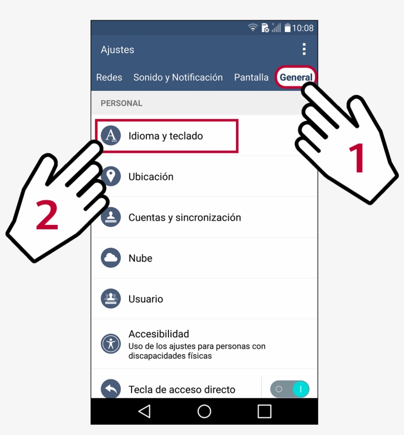 Lg Ajustes General Idioma Y Teclado - Memory Card, transparent png
