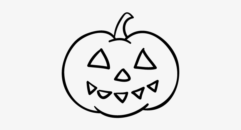 Halloween Typical Pumpkin Head Smile Vector - Clip Art, transparent png