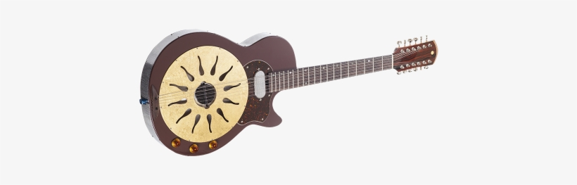 Reso Sun 12 String Electric Acoustic Resonator Guitar - 12 String Baritone Guitar, transparent png