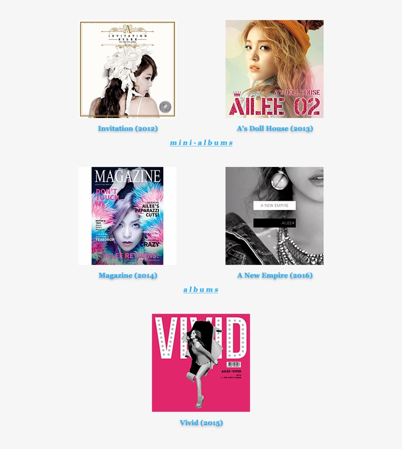 Music Videos - Ailee-vivid Cd New, transparent png