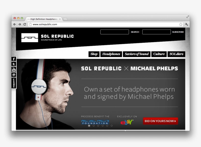 To Auctioning Off 21 Of The Headphones Phelps Wore - Multimedia Software, transparent png