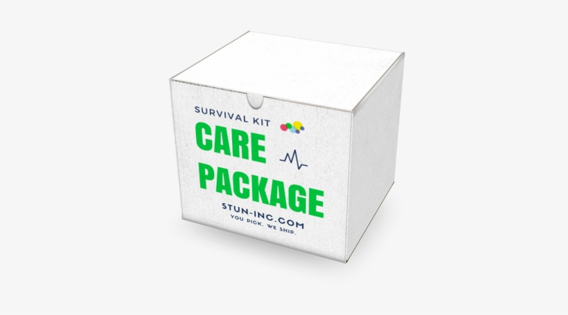 4" X 4" Survival Kit White Box Filled With An Assortment - Stun Inc. Survival Kit Care Package Large 8x8 Box, transparent png