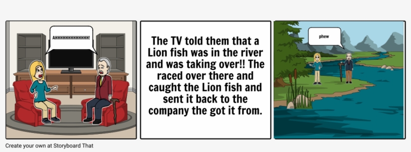 Lion Fish - Cartoon, transparent png