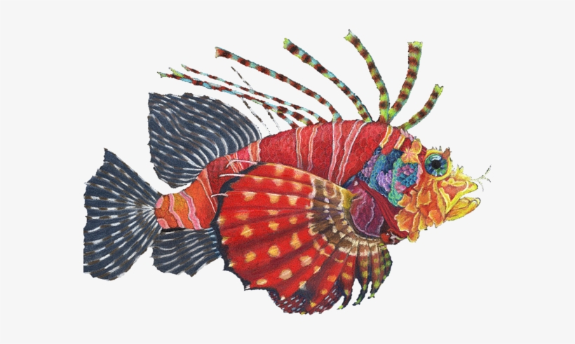 Bleed Area May Not Be Visible - Lionfish, transparent png