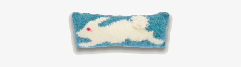 Bunny Rabbit Knitted Pincushion With Fluffy Tail - Pincushion, transparent png