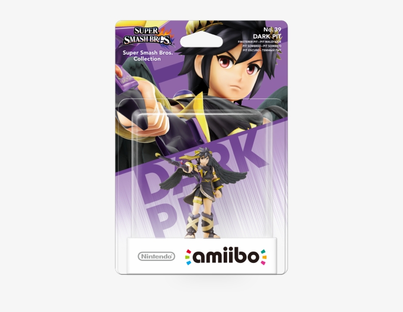 Amiibo Smash Dark Pit - Dark Pit Amiibo, transparent png