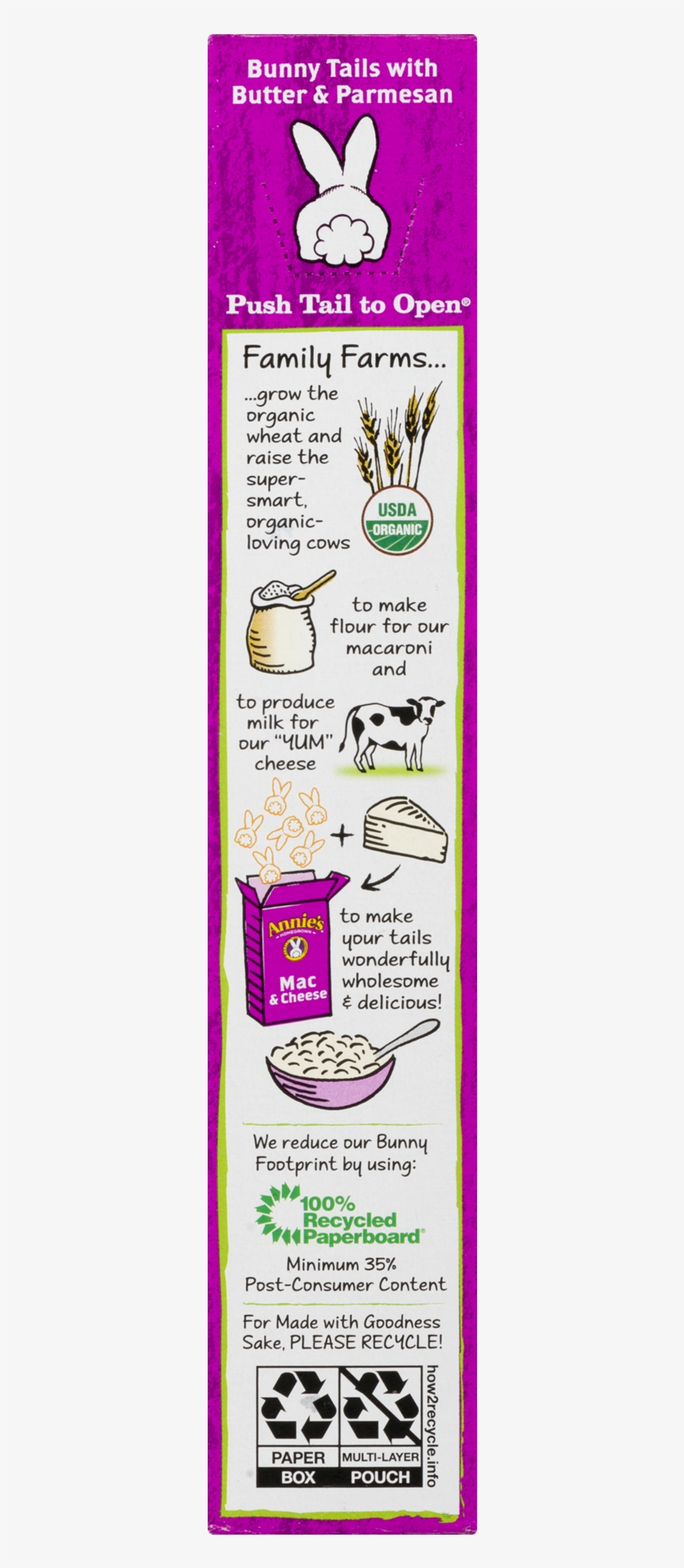 Annie's Bunny Tails With Butter And Parmesan Macaroni - Annie's Homegrown Organic Macaroni & Cheese, Shells, transparent png
