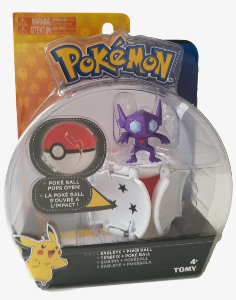 Pokemon Throw N' Catch - Tomy Pokemon Throw 'n' Pop Pokeball Sableye, transparent png
