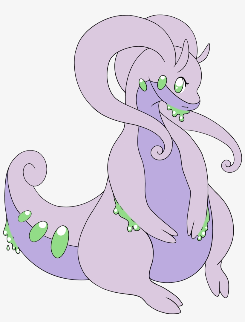 Goodra - Canvas, transparent png