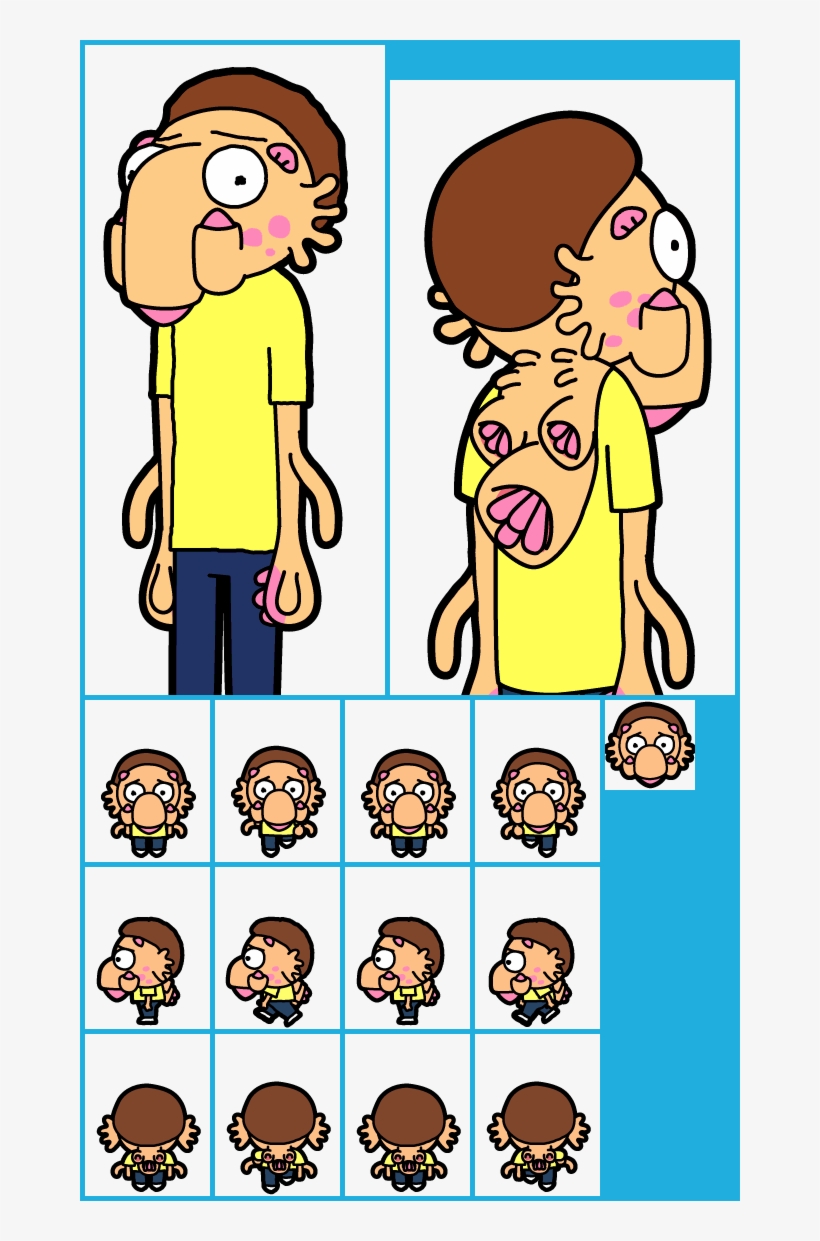 #114 Triple Snoozle Morty - Pocket Morty Raptor Morty, transparent png
