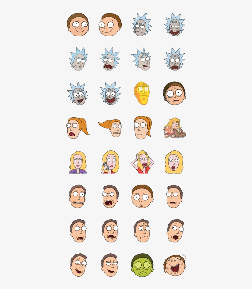 Rick And Morty Moji, transparent png