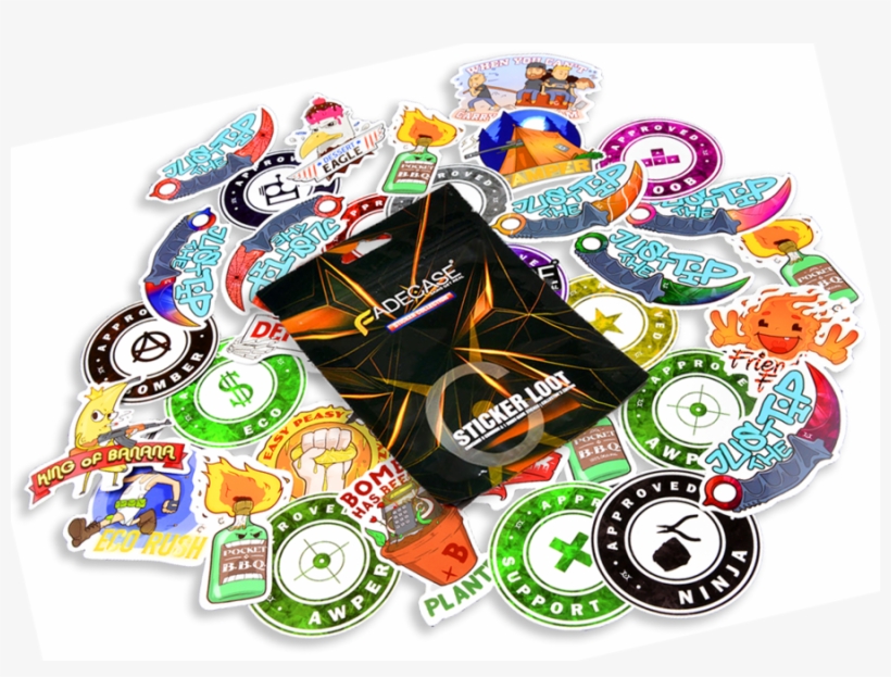 Randomized Stickers Pack - Fadecase Stickers, transparent png